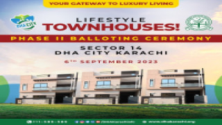 DHA City  Karachi Town Houses Phase II Balloting Ceremony